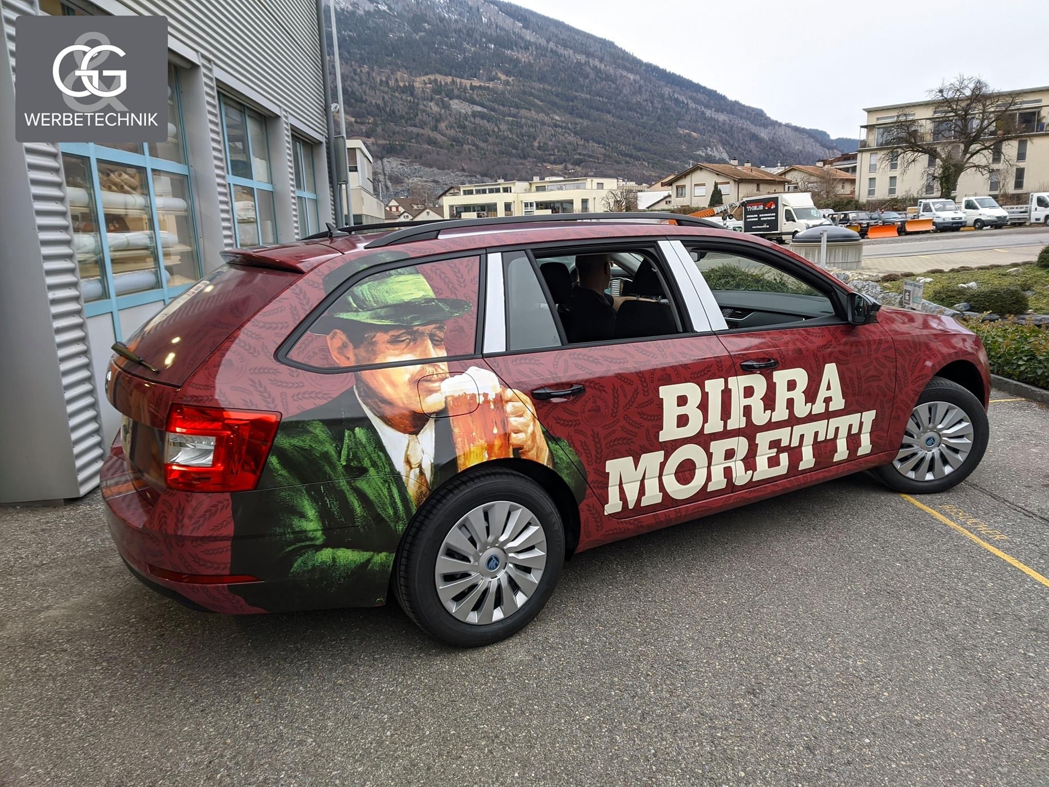 Birra Moretti Car Wrapping